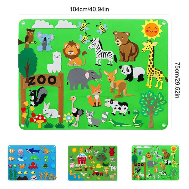 Kids%20DIY%20Felt%20Board%20Toys%20Montessori%20Story%20Board%20Interactive%20Puzzle%20Early%20Learning%20Cartoon%20Pattern%20Wall%20Decoration%20Baby%20Toy%20Gift%20Luhuai%20CVC%20-%20Image%205