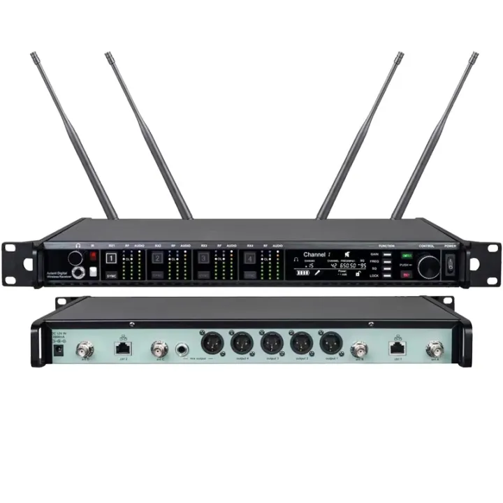 Paulkitson%20AD4Q%20True%20Diversity%20Digital%20Professional%20Wireless%20Microphone%204-Channel%20Beta58A/87A/500/600/900MHZ%20For%20Outdoor%20Stage%20-%20Image%205