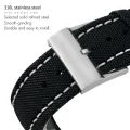 22mm Top Quality Nylon Canvas Watchband for Breitling Strap for Avenger Navitimer Black Gray Green Watch Strap Buckle. 