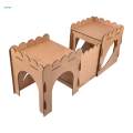 Wooden Rabbit Castle Hideout Guinea Pig Small Animal Shelter Hamster House. 