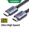 UGREEN HDMI 2.1 Cable 48Gbps Ultra High Speed 8K 60Hz Support Dynamic HDR eARC Dolby Atmos HDCP 3D Nylon Braided Cable for PS5 PS4 Xbox Roku TV HDTV Blu-ray Projector Laptop/PC/TV/Switch//Displayer.