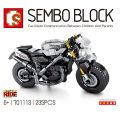 Building Blocks Technical Motorcycle City Moto Racing Motorbike Vehicles Bricks Toys Gifts For Children.
