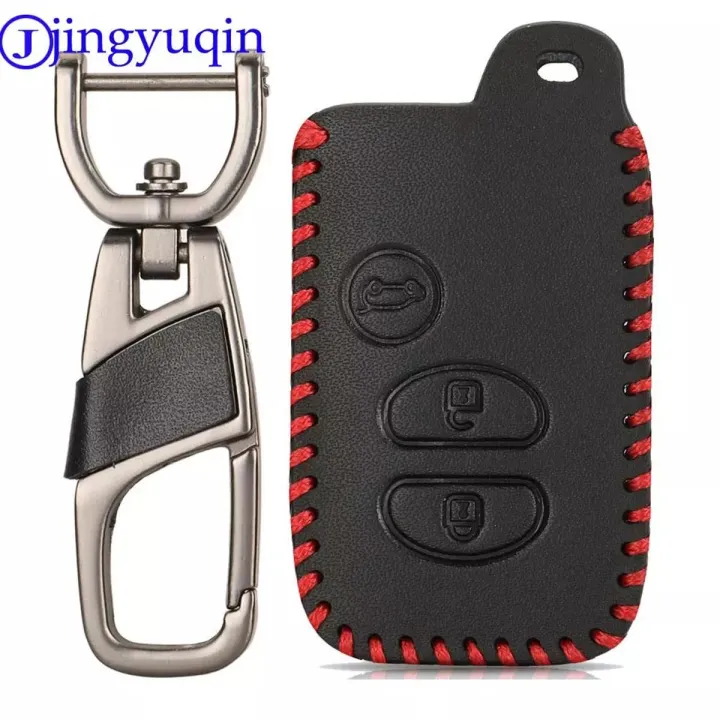 3 Buttons PU Leather Car Key Case Remote Cover | Daraz.com.bd