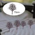 70 Pieces Model Trees Scenery Tree for Landscape Scenery Garden Scene Layout. 