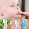 Baby Finger Toothbrush Silicon Toothbrush+Box Children Teeth Clear Soft Silicone Infant Tooth Brush Rubber Cleaning. 