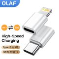 Type C to Lightning Adapter Fast Charging Adaptador Lightning Female to USB C Male Headphone USB C Adapter for iPhone 14 13. 