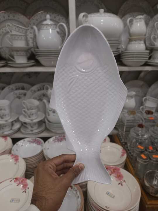 Excusive%20Fish%20Design%20Serving%20Dish%2012"Inch,Oven%20Proof%20melamine%20Serving%20Platte%20Serving%20Tray%20bowl%20-%20Full%20White%20-%20Image%204