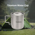 420ml Titanium Water Cup Picnic Camping Mug with Lid. 