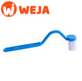 Portable Curved Toilet Cleaning Brush  Long Handle Bathroom Toilet Brush Bending Handle Scrubber Toilet Accessories. 