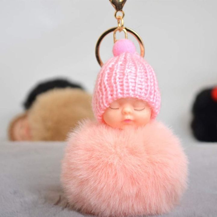 Wooled%20Doll%20Shaped%20Key%20Ring%20-%20Pink%20and%20Grey%20-%20Doll%20-%20Image%203