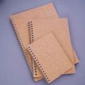 A5/B5 Kraft Spiral Notebook.