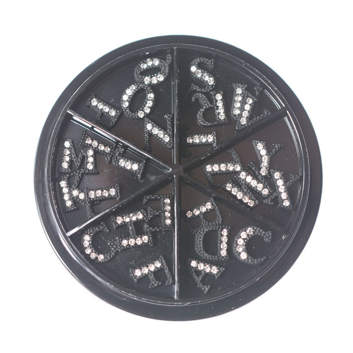 26%20Letters%20In%20Wheels%20A-Z%20Nail%20Accessories%20Charms%20Gold/Pink/Black/Rose%20Metal%20Jewels%20Alphabet%203D%20Nail%20Art%20Decorations%20Supplies%20NEW%20-%20Image%206