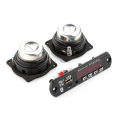 AIYIMA 2Pcs 2 Inch Full Range Speaker 4Ohm 20W MP3 Decoder Board USB TF AUX FM 30Wx2 Home Theater Hifi Stereo Power Amplifier. 