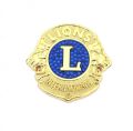 Lions club logo Lions club logo badge souvenir car modification in the net logo car logo electroplating gold version..
