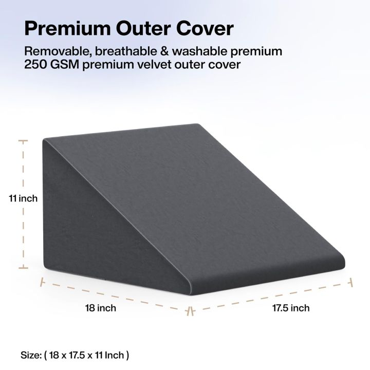 Wedge%20Pillow%20%20Foam%20%7C%20%20Orthopedic%20Wedge%20Cushion%20for%20Back%20Support,%20Sleeping,%20Leg%20Elevator,%20Pregnancy,%20GERD,%20Anti%20Snoring%20(Dark%20Grey,%2018%20x%2017.5%20x%2011%20Inch)%20-%20Image%207