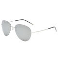 Ultra-Light Elastic Frameless round Polarized Sunglasses Men's Driving Night Vision Aviator Sunglasses.