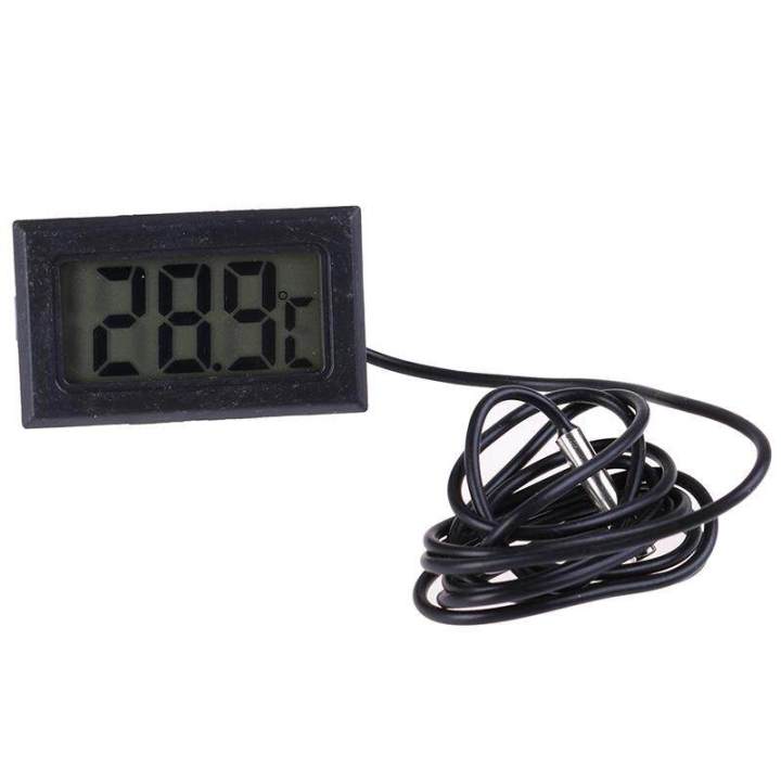 1Pc Digital LCD Display Thermometer Temperature Meter Temp Sensor With Probe