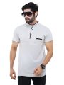 GREY COLOUR COTTON SHORT SLEEVE CASUAL T-SHART FOR MEN..