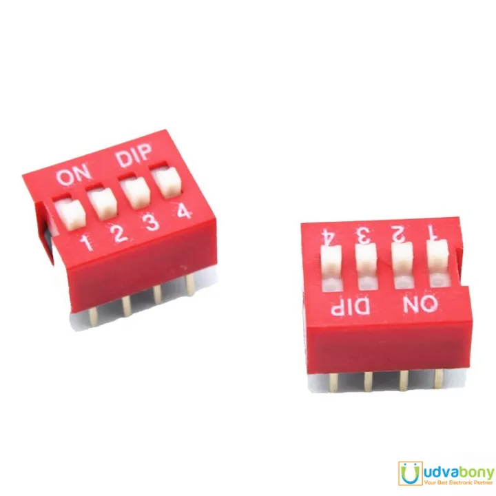 2Pcs-%20DIP%204%20Position%20DIP%20Switches%204%20Position%202.54mm%20Pitch%20Horizontal%20DIP%20Switch%20Four%20Positions%20Piano%20Type%20Dial%20DIP%20Slide%20Switch%20For%20Electronics%20Circuit%20PCB%20-%20Image%203