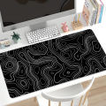 amazon cross-border heatmap abstract line mouse pad new large fluid wave texture anti slip mat factory wholesale.