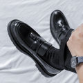 Italian Men's Casual Shoes Fashion Thick Bottom Tassel Formal Shoes for Men Luxury Brand Dress Loafers Moccasins Business Shoes KEEMEEUYZO. 
