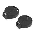 2 Pcs CR2450 Coin Cell Button Battery Socket Holder 2 Pins Black. 