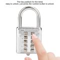 10 Digit Combination Password Padlock Push Button Lock Blind New.