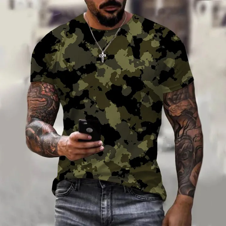 3D%20Camouflage%20T-shirt%20Summer%20Unisex%20Street%20Large%20Sports%20Military%20T-shirt%20Outdoor%20Leisure%20Fashion%20Crew%20Neck%20Short%20Sleeve%20-%20Image%204