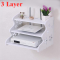 WiFi Router storage Stand Set Wall Floating Shelves Wall Mount Model big (3 layer) By - Pure Mall.