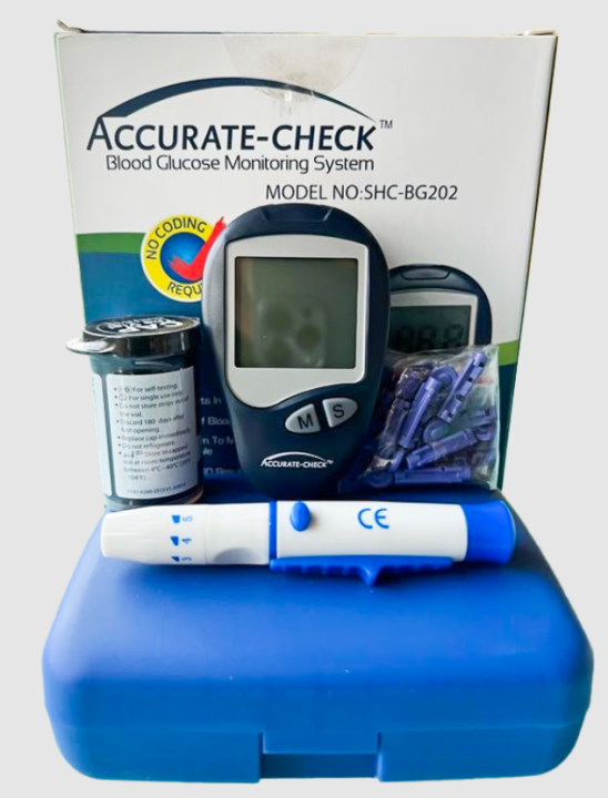 Accurate Check SHC-BG202 Blood Glucose Monitoring Diabetes Machine ...