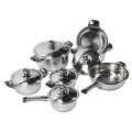 HG Stainless Steel Cookware Set Uniform Heat Conduction Pots Pans Stockpot Steam. 