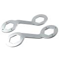 Portable 36mm/ 38mm Hex Wrench Steel Silver Hexagon Spanner Double Ended Washing Machine Spanner Nut Washing Machine. 