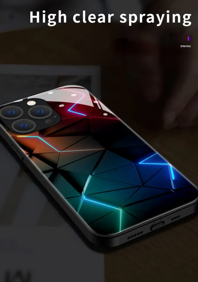 Cyberpunk Style Smart Phone Case Luminous LED Flash For Samsung