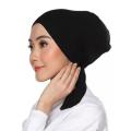 Synthetic Hijab Cap for Women - Black. 