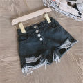 Children's fashion denim shorts, girls' ripped pants, hot pants, children's pants, children's pants, 3-8 years old, children's clothes. 