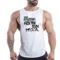 Summer Fashion Street Sleeveless Multi-Color Vest Men'S Casual Letter Print Comfortable Simple Lightweight Top Quick Dry. 
