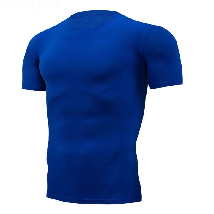 Quick%20Dry%20Running%20Men's%20Compression%20T-shirt%20Breathable%20Football%20Suit%20Fitness%20Tight%20Sportswear%20Riding%20Short%20Sleeve%20Shirt%20Workout%20-%20Image%204