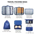 7 PCS High Quality Travel Storage Bag Organizer Set For Clothes Shoes Cosmetic Tidy Organizer Wardrobe Suitcase Pouch Travel Organizers Packing Bags.