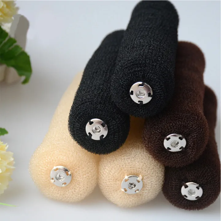 RONSHIN%20Women%20Nylon%20Hair%20Ring%20With%20Buckle%20Solid%20Color%20Long%20Strip%20Shape%20Donut%20Bun%20Hair%20Accessories%20-%20Image%208
