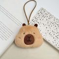 Bag Hanging Squinting Capybara Plush Keychain Beeping Blinking Capybara Key Ring Heart Runny Nose Cartoon Animal Pendant Daily. 