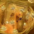20 LEDs Metal Ball Lights LED, Christmas Party Fairy Lights.