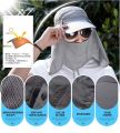 Sun Protection Cap Summer Hat Baseball Face Neck Cover Sun Outdoor Sport Hiking Fishing Hats - Cap For Men.
