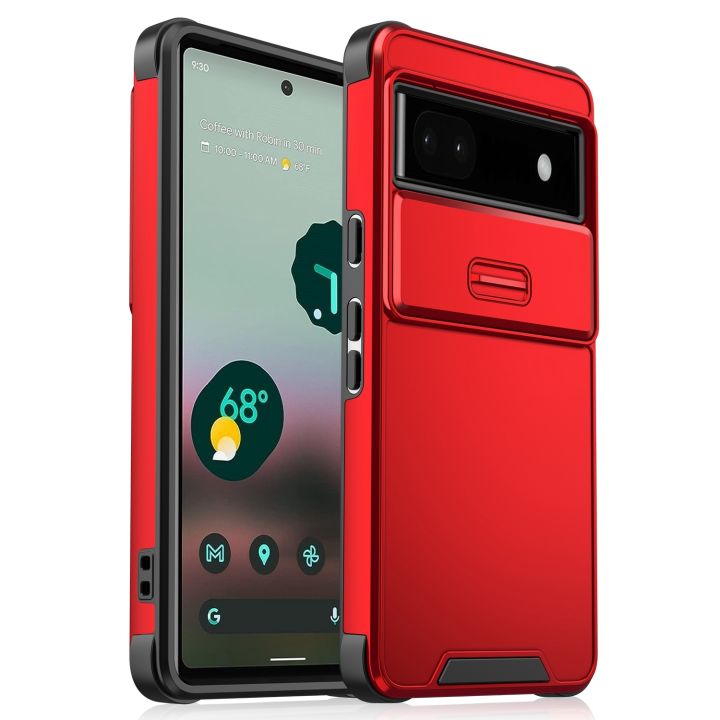 Sliding Camshield TPU + PC Phone Case For Google Pixel 6a