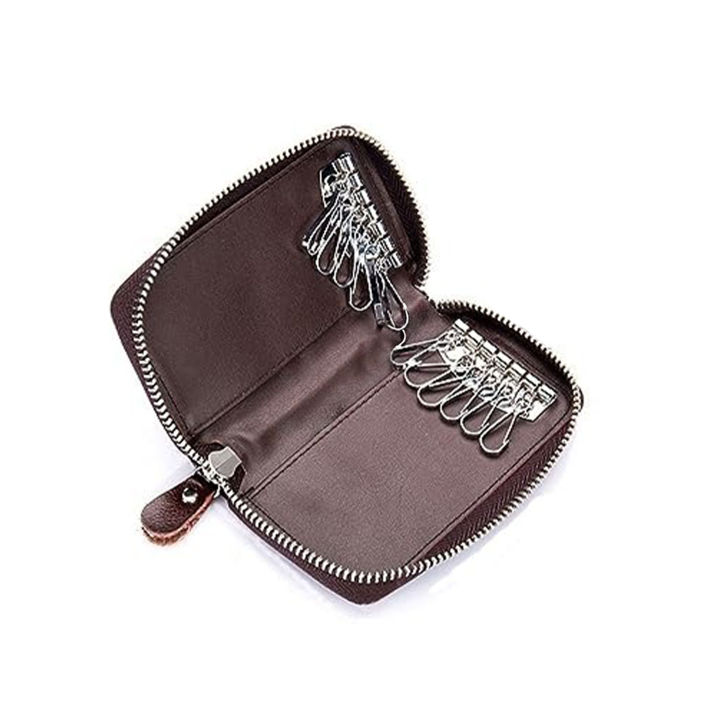 Leather%20Key%20Wallet,Key%20Holder%20Protection,%20Key%20Case%20Unisex%20Leather%20Car%20Keychain%20Key%20Holder%20Bag%20Wallet%20Cover%20with%20Wristlet%20Credit%20Card%20Holder,%20Leather%20Round%20Zipper%20Design%20Key%20ring%20Box%20Key%20Holder%20Wallet%20-%20Image%202