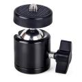 Mini Ball Head 1/4" Screw 360 Degree Aluminium Alloy Body Rotating Swivel Mini Tripod Ball Head with 1/4" Screw Thread Base Mount for Lighter DSLR Camera Camcorder. 