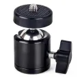 Mini Ball Head 1/4" Screw 360 Degree Aluminium Alloy Body Rotating Swivel Mini Tripod Ball Head with 1/4" Screw Thread Base Mount for Lighter DSLR Camera Camcorder.