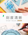 4pcs in 1set Soft Bendable Straight Ruler 15cm 20cm Protractor Ruler Triangle Plastic Child Student Stationery (multicolor). 