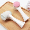 Double-sided Silicone Skin Care Tool Facial Cleanser Brush Face Cleaning Vibration Facial Massage Washing Product Wholesale. 