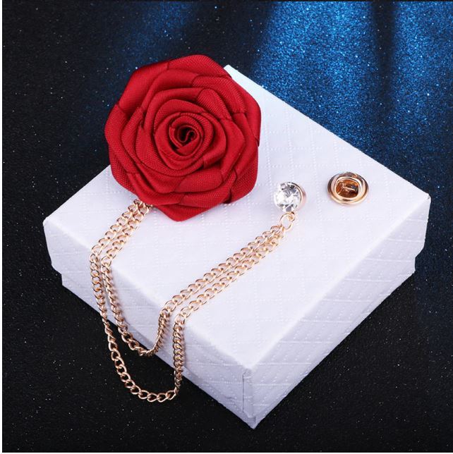 Wedding%20Brooches%20Cloth%20Rose%20Flower%20Brooch%20Lapel%20Pin%20Badge%20Tassel%20Chain%20Men's%20Suit%20Accessories%20for%20Bridegroom%20-%20Image%202