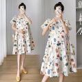 Maternity Dresses Summer Clothes Pregnant Women Fashion Loose Skirt Irregular Fashion Mom Dress Pregnancy Vestidos. 